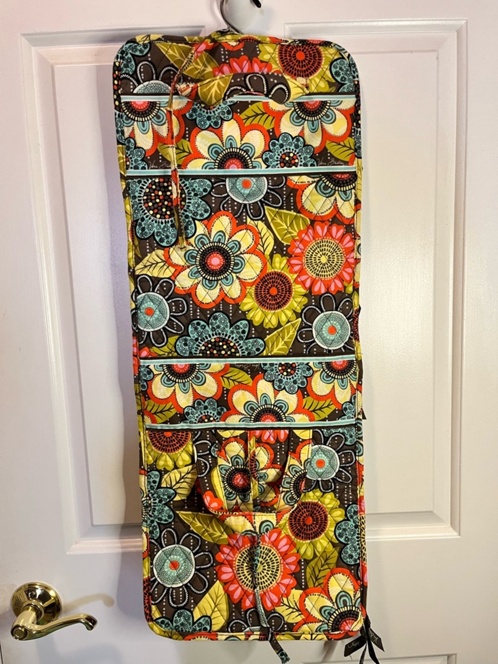 Vera Bradley Flower Shower Quilted Floral Hanging Travel Organizer - Picture 5 of 5